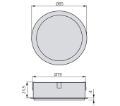 APLIC LED EMUCA SUNLED ENCASTAR