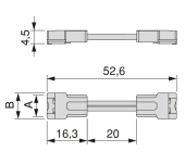 CONECTOR FLEXIBLE Q LYNX 8MM