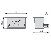 TAPA PERFIL PLA ENCASTAR LLUMS LED LYNX