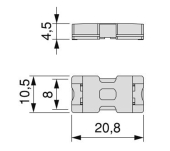 CONECTOR H LYNX 8MM