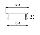 PERFIL DIFUSOR CURVO LYNX