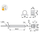 SENSOR LED POINT MOTION SIMPLE MOVIMENT 12/24V