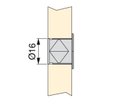 SENSOR LED DOT Ø16 SWITCH/DIMMER 12/24V