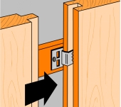 CLIPS REVESTIMIENTOS DE MADERA (250UN)