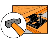 CLIPS REVESTIMIENTOS DE MADERA (250UN)