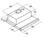 CAMAPANA EXTRACTORA CATA TF 5260 X