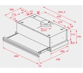 CAMPANA EXTRACTORA TEKA CNL 6400 EXTRAÏBLE