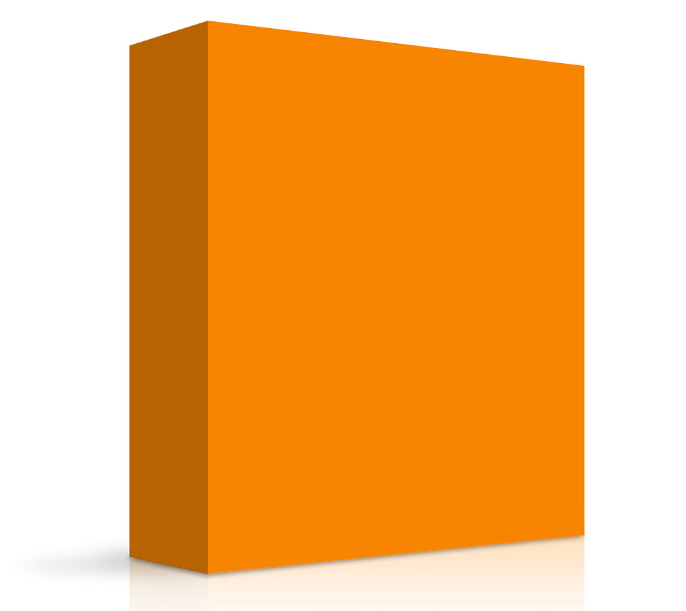 MEGANITE SOLID SURFACE 100% ACRYLIC TANGERINE