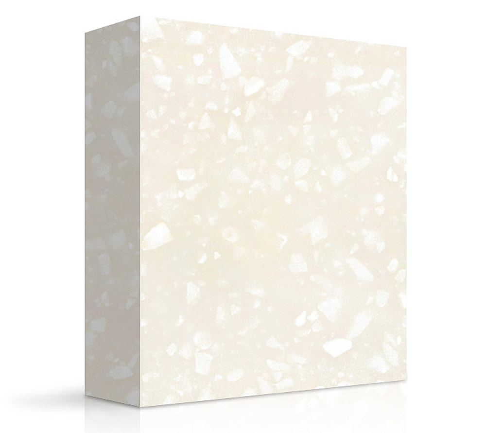 MEGANITE SOLID SURFACE 100% ACRYLIC WHITE CRYSTAL