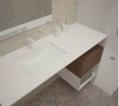 LAVABO RENTAMANS SOLID SURFACE 100% ACRYLIC