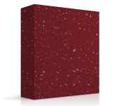 ACRYLIC SOLID SURFACE MEGANITE RED DIAMOND SPARKLE