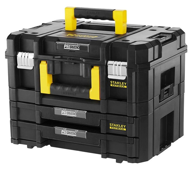 CAIXA D'EINES A/CALAIXOS STANLEY PRO-STACK II