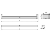 BARRA LED PER ARMARI CASTOR AMB SENSOR