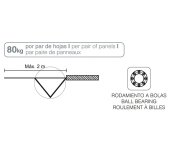 ACCESORIOS SAHECO SF-A88D PLEGABLE 2 HOJAS