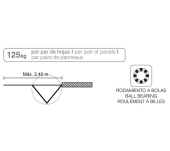 ACCESORIS SAHECO SF-A128D PLEGABLE 2 FULLES