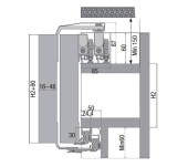 KIT CARROS VOLARE V80-2 ADAPTA ARMARI 2 PORTES