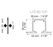 PERFIL GUÍA PLADUR KLEIN TOP LITE 60