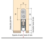 RIVET SOTA PORTA ENCASTAR PLANET HS RD