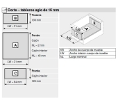 JUEGO GUÍAS CON LATERAL METABOX BLUM 320H4500C