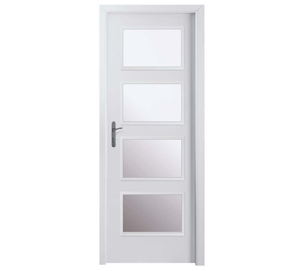 PORTA INTERIOR LLISA VIDRIERA LACAT EN BLANC