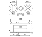 JUEGO PUERTA CORREDERA + CERRADURA JANDEL 7510