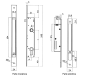 ELECTROCERRADURA JIS TWIN LOCK 12V AC/DC