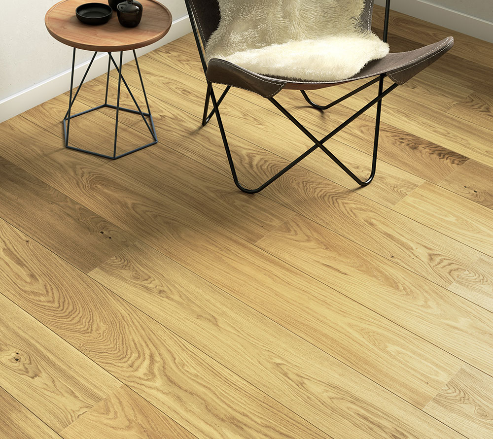 PARQUET ROBLE PREMIUM 1 LAMA CEPILLADO SUAVE