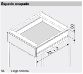 Cajón Legrabox N blanco