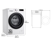 LAVADORA LG F4WR5009A6W CLASE A