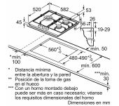 ENCIMERA BALAY 3ETX563HB 3 ZONES GAS BUTÀ