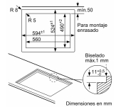 ENCIMERA BOSCH PPP6A6B20 4 ZONAS GAS NATURAL