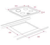 ENCIMERA VITROCERÀMICA TEKA TB 6315 3 ZONES