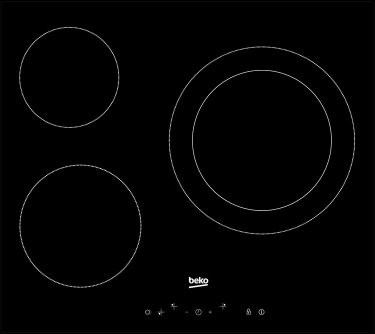 ENCIMERA VITROCERÀMICA BEKO HIC63402T 3 ZONES