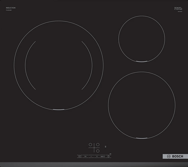 VITROCERÁMICA INDUCCIÓN BOSCH PUJ631BB5E 3 ZONAS