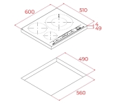 VITROCERÀMICA INDUCCIÓ TEKA IZC 63632 MPT BK 3Z