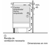 VITROCERÁMICA INDUCCIÓN BOSCH PID631BB5E 3 ZONAS