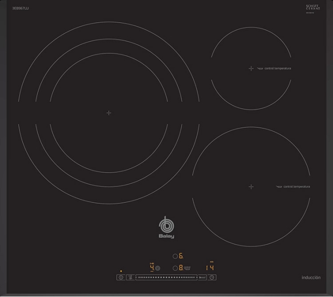 VITROCERÁMICA INDUCCIÓN BALAY 3EB967LU 3 ZONAS