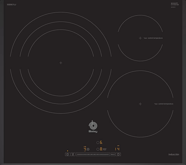 VITROCERÁMICA INDUCCIÓN BALAY 3EB967LU 3 ZONAS