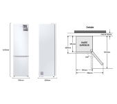 FRIGORÍFIC COMBI SAMSUNG RB38C605CWW_EF NO FROST