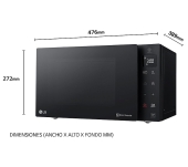 MICROONDAS CON GRILL LG MH6535GIB