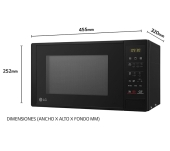 MICROONDAS CON GRILL LG MH6042D 700 W