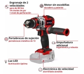 CARGOLADOR PERCUSSOR EINHELL TP CD 18/80 2 BAT