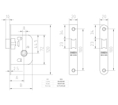 PICAPORTE EMBUTIR MCM 1510