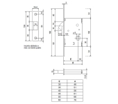 CERRADURA PUERTA CORREDERA AGB 706 CONDENA