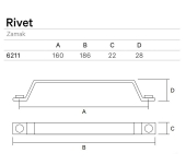 TIRADOR MOBLE RIVET 621