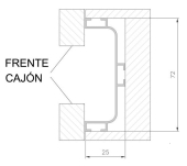 PERFIL GOLA OMEGA RECTE