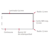 ENCIMERA DE COCINA HIDRÓFUGA GRIS CLARO