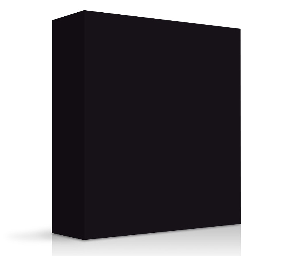 MEGANITE SOLID SURFACE 100% ACRYLIC DARK JET BLACK