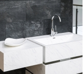 MEGANITE SOLID SURFACE 100% ACRYLIC CARRARA