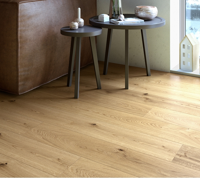 PARQUET DE MADERA ROBLE ELEGANCE 1 LAMA 4 BISELES